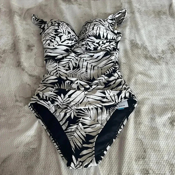 Bleu Rod Beattie Urban Oasis Shirred Underwire One-Piece Style Swimsuit - Picture 6 of 10